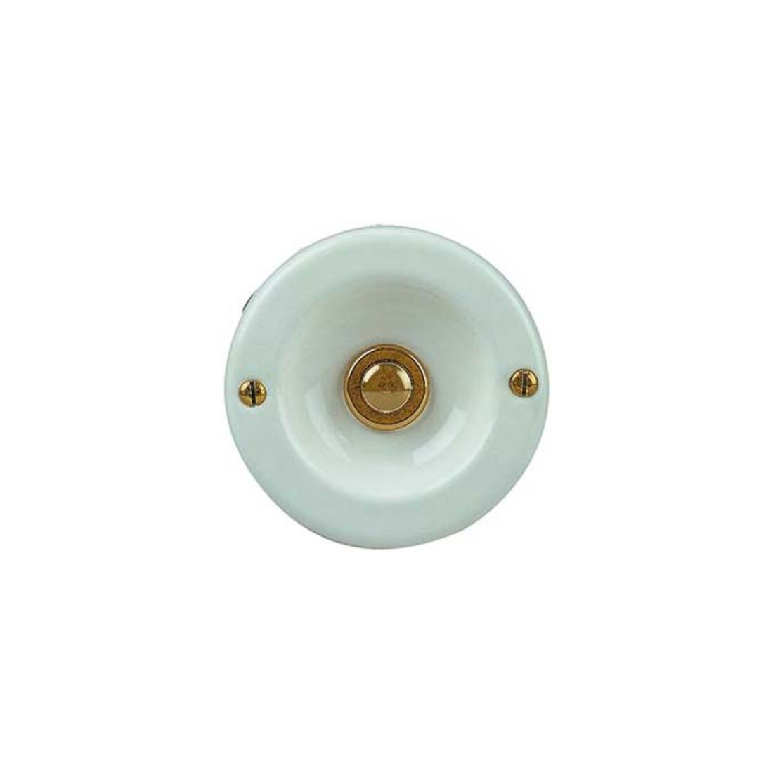 Grothe Coupelle de contact ronde MS laquée blanche, encastrée KS 2074 WS