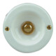 Grothe Coupelle de contact ronde MS laquée blanche, encastrée KS 2074 WS