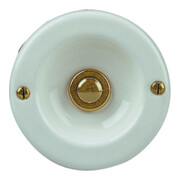 Grothe Coupelle de contact ronde MS laquée blanche, encastrée KS 2074 WS-3