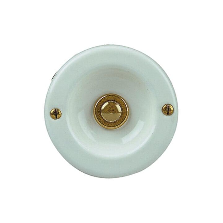 Grothe Coupelle de contact ronde MS laquée blanche, encastrée KS 2074 WS