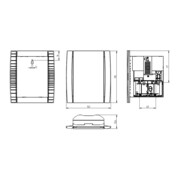 Grothe Elektronik-Gong 2/3-Klang, sil.-grau CROMA 100A-4