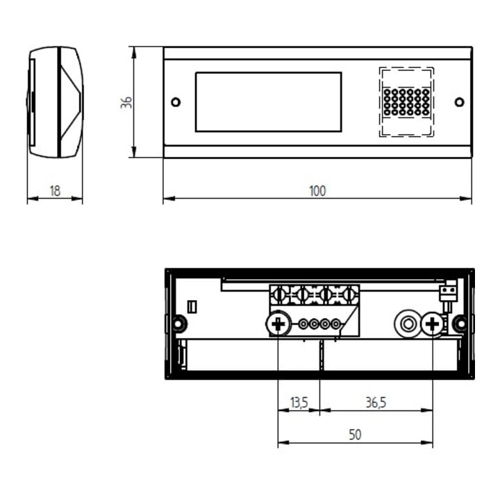 Grothe Émetteur radio si-anth avec 2 piles 1,5V MISTRAL SE 03.1-s