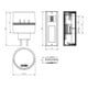 Grothe Kit carillon sans fil RW env. 500m, 868,35 MHz CALIMA 400