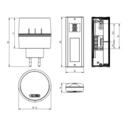 Grothe Kit carillon sans fil RW env. 500m, 868,35 MHz CALIMA 400-4