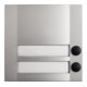 Grothe Klingeltaster 2fach 90x90x18,5mm, sil/sw DOMOLUX DUO SIM/SW