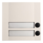 Grothe Klingeltaster 2fach 90x90x18,5mm, ws/sw DOMOLUX DUO-3