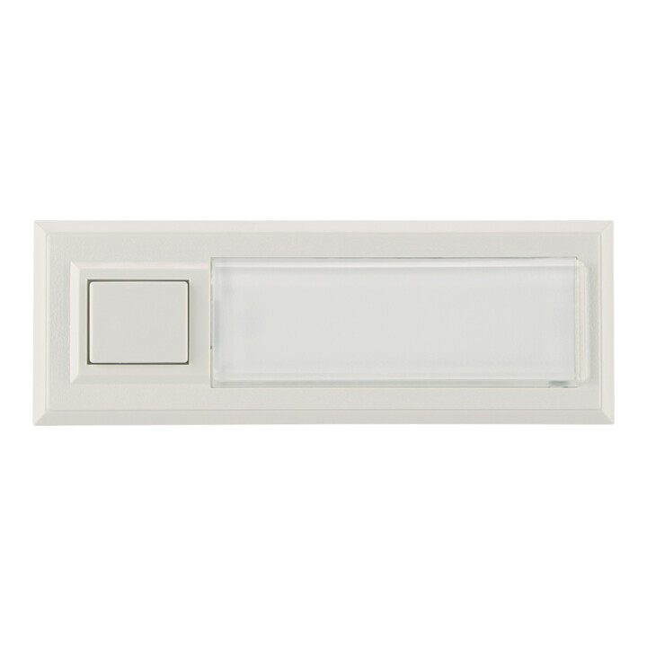 Grothe Klingeltaster AP 1fach 32x90x18mm,ws,bel. ETA 2132A