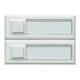 Grothe Klingeltaster AP 1fach 32x90x18mm,ws,bel. ETA 2132A