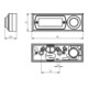 Grothe Klingeltaster AP 1fach 32x90x18mm, ws ETA 2121A