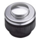 Grothe Klingeltaster rund 11,5mm Knopf alu, Hülse alu PROTACT 310 AL