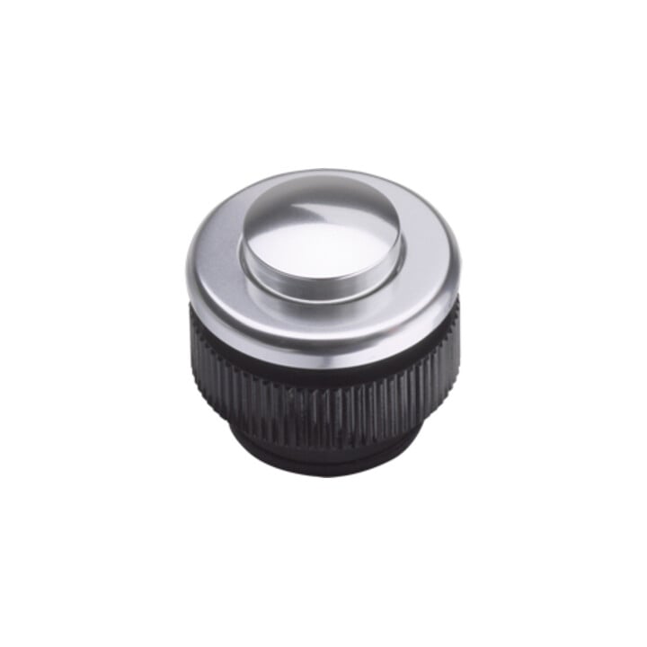 Grothe Klingeltaster rund 11,5mm Knopf alu, Hülse alu PROTACT 310 AL