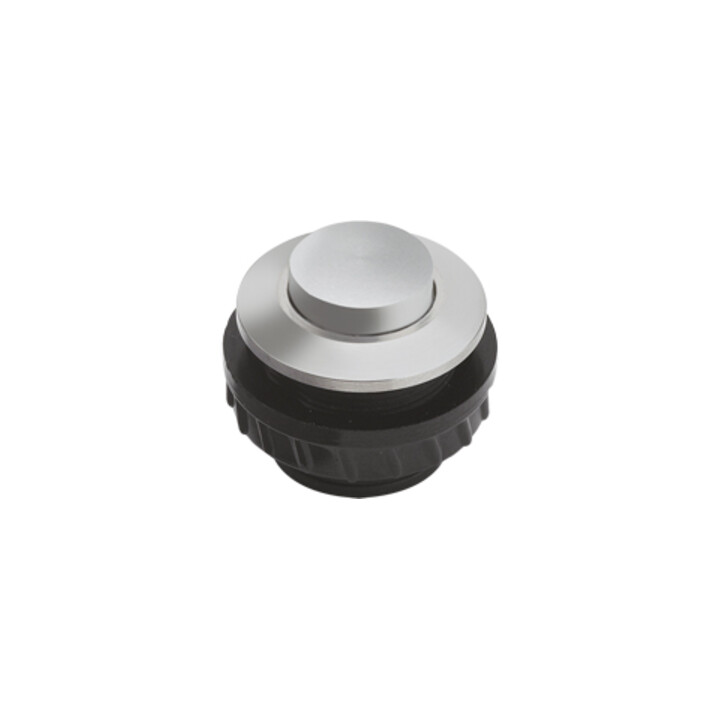 Grothe Klingeltaster rund 11,5mm Knopf alu, Hülse alu PROTACT 410 AL