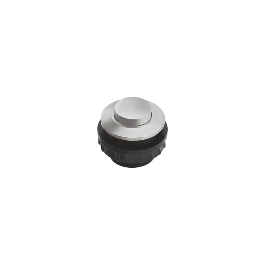 Grothe Klingeltaster rund 11,5mm Knopf alu, Hülse alu PROTACT 410 AL