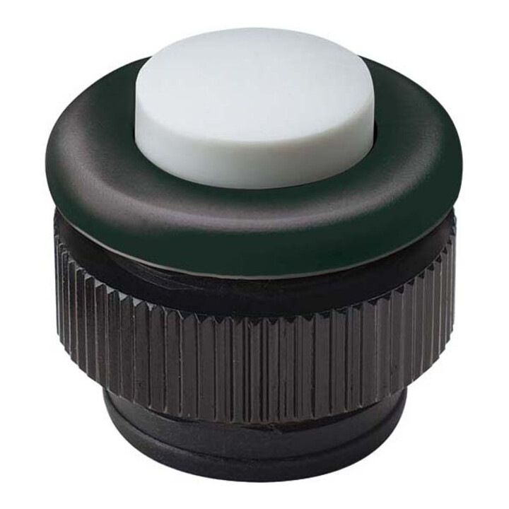 Grothe Klingeltaster rund 11,5mm Knopf ws-gr,Hülse sw PROTACT 380 KS