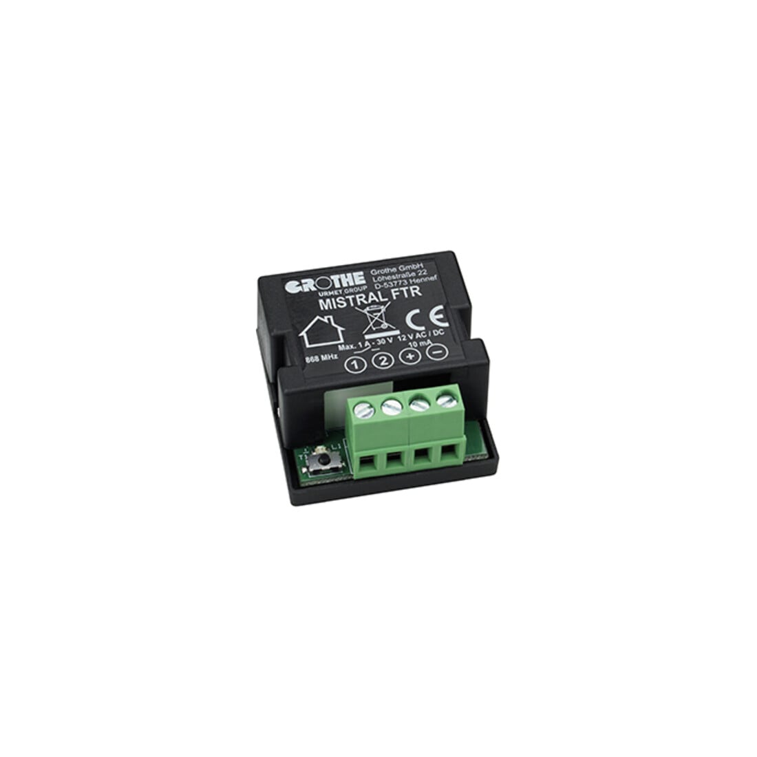 Grothe Relais d’ouverture de porte radio RW150m 868,35MHz MISTRAL FTR