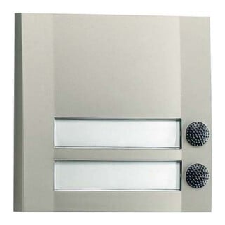 Grothe Sonnette double 90×90×18,5 mm, argent/noir DOMOLUX DUO SIM/SW