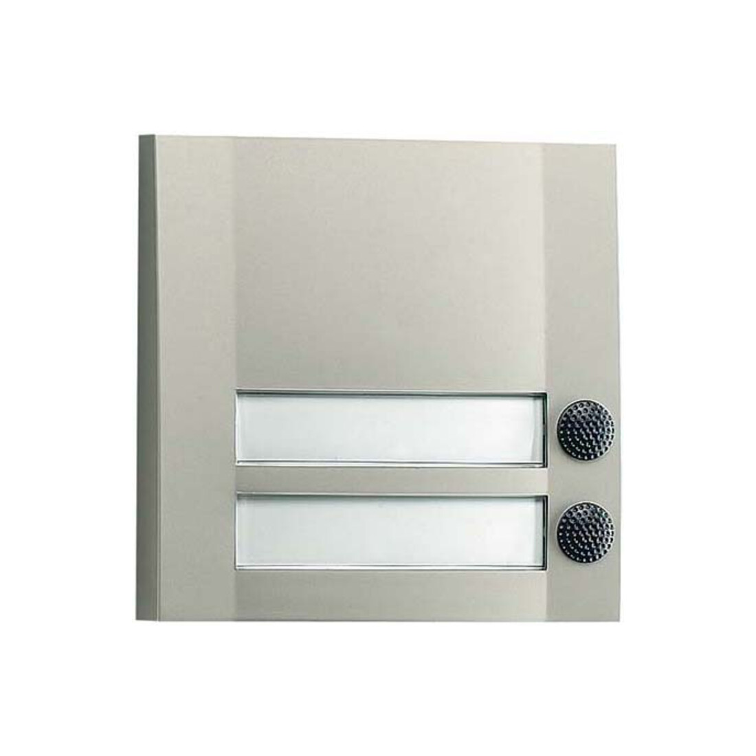 Grothe Sonnette double 90×90×18,5 mm, argent/noir DOMOLUX DUO SIM/SW