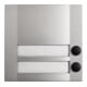 Grothe Sonnette double 90×90×18,5 mm, argent/noir DOMOLUX DUO SIM/SW