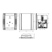 Grothe Sonnette électronique 17 sons, argent/gris CROMA 231A-4