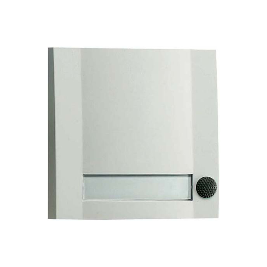 Grothe Sonnette-poussoir 1 bouton 90×90×18,5 mm, blanc/noir DOMOLUX