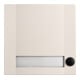 Grothe Sonnette-poussoir 1 bouton 90×90×18,5 mm, blanc/noir DOMOLUX