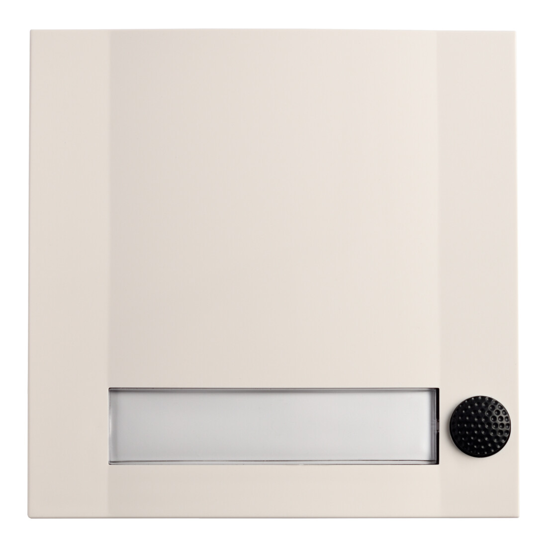 Grothe Sonnette-poussoir 1 bouton 90×90×18,5 mm, blanc/noir DOMOLUX