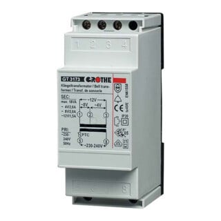 Grothe Transformateur 4/8/12VAC, 2/2/1,5A GTN 3173