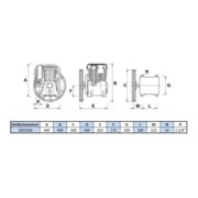 Groupe électrogène Aerotec B7000B - 15 Bar - 2 Cylindres - 400 Volt-3