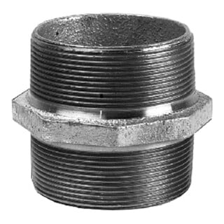 Grundfos Accessoires pour pompe eaux usées / eaux sales Double manchon R1_1/2 galvanisé