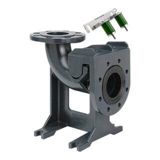 Grundfos Accessoires pour pompe eaux usées/impuretés Pied de bride couplage DN100/DN80