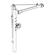 Grundfos Accessoires pour pompe eaux usées/sales Grue avec treuil 6AF 1.4301, 100kg