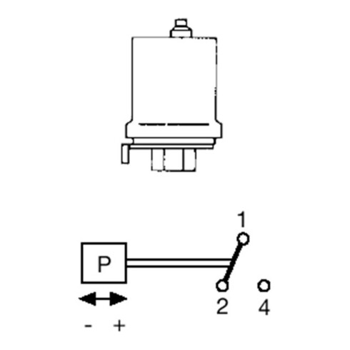 Grundfos Druckschalter FF4-4 0,22-4 bar 1polig, R 3/8
