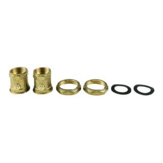 Grundfos Ensemble de clapets à bille G 2/Rp 1 1/4, avec régulateur de débit, laiton