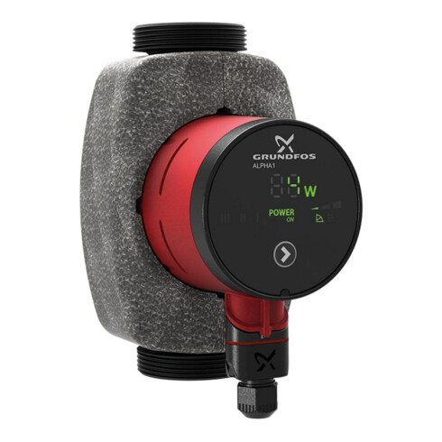 Grundfos Hocheffizienz Umwälzpumpe Alpha1 32-40, G 2, 180mm, PN 10, 230 V