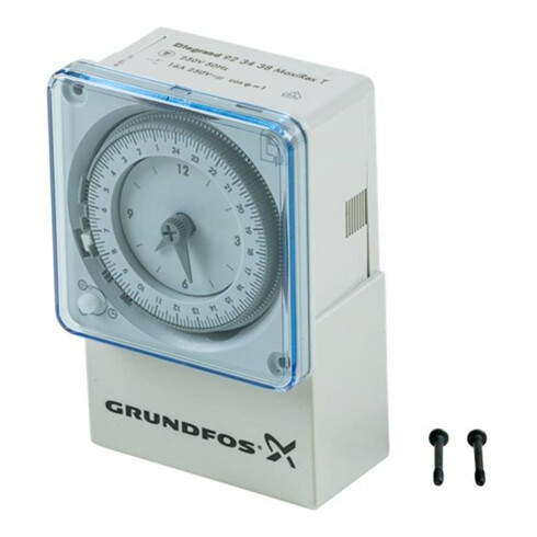 Grundfos Horloge de commande TS 3/T, avec disque journalier, pour montage mural