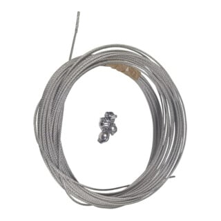 Grundfos Niro-Stahlseil 20 m, d= 5mm, mit 4x Bügelklemmen