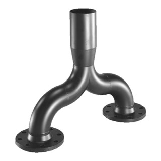 Grundfos Tuyau pantalon DN 80/d 110 mm, acier, pour stations de relevage