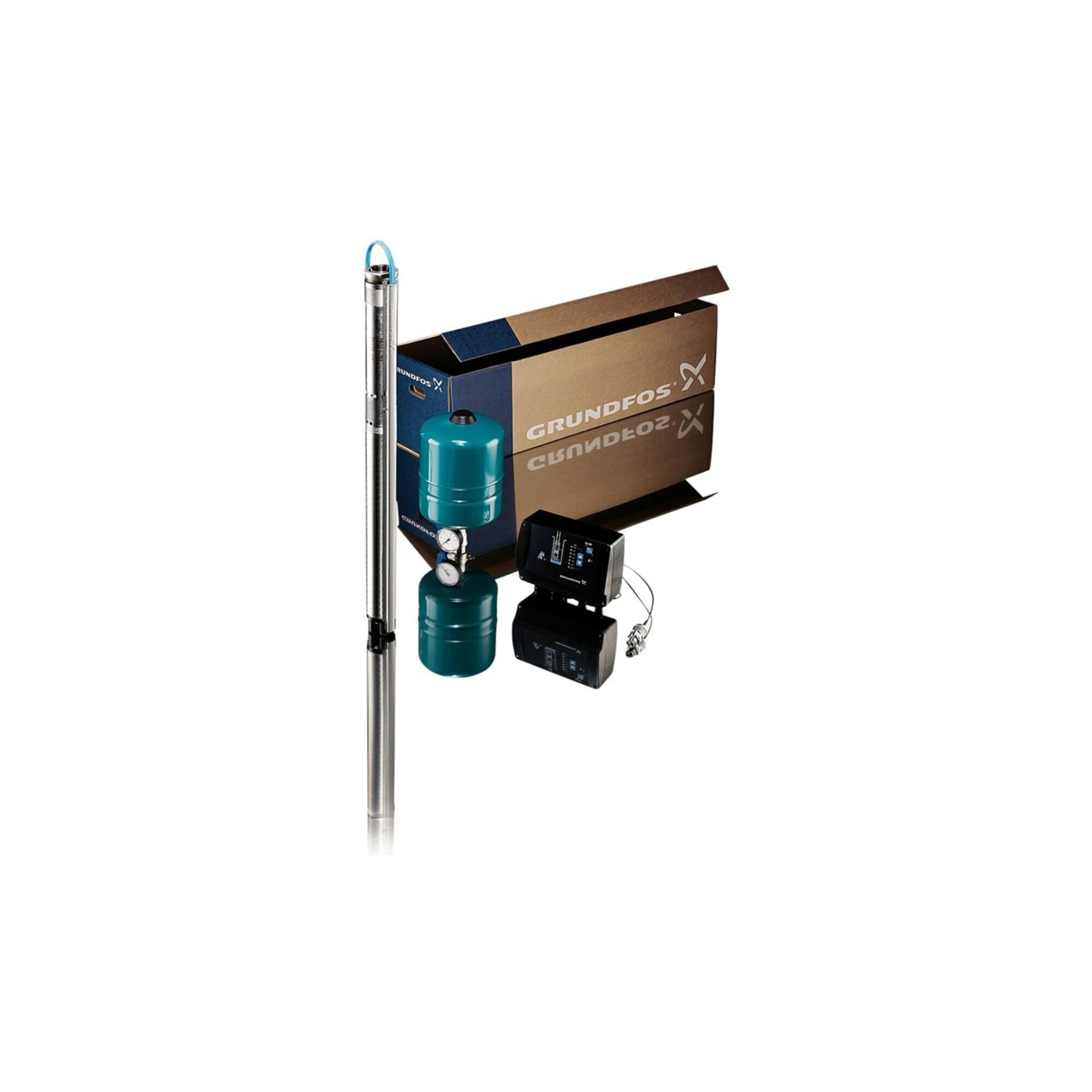 Grundfos Unterwasserpumpe PACK SQE 3-65 m 40 m Unterwasserkabel 3x 1,5 qmm flach