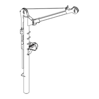 Grundfos Zubehör f.Schmutz-/Abwasserpum. Kran mit Winde 12AF 1.4301, 500kg