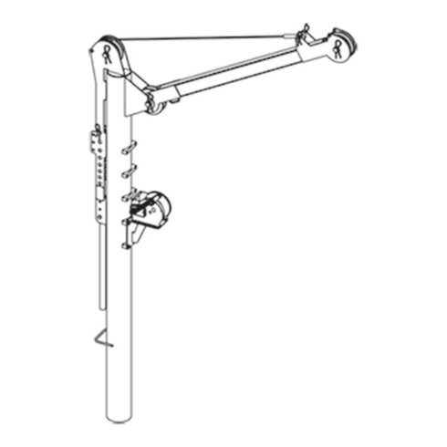 Grundfos Zubehör f.Schmutz-/Abwasserpum. Kran mit Winde 12AF 1.4301, 500kg