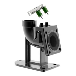 Grundfos Zubehör f.Schmutz-/Abwasserpum. Kupplungsfußkrümmer Rp1_1/2