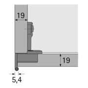 Grundscharnier Selekta Pro 2000 vorliegend,halb vorliegend vern.HETTICH-5