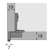 Grundscharnier Selekta Pro 2000 vorliegend,halb vorliegend vern.HETTICH-5