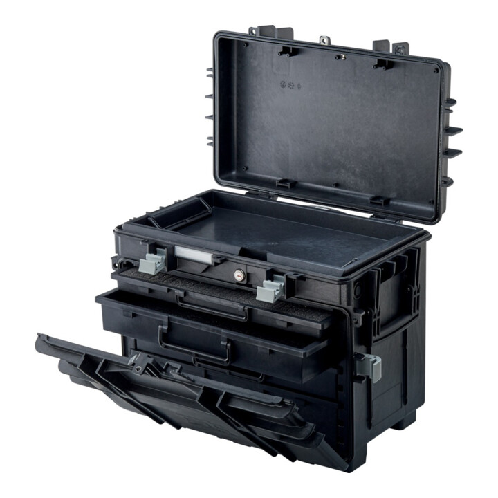 GT LINE Valise à outils de service ALL.IN.ONE, mobile, avec 4 tiroirs avec compartiments de tiroirs