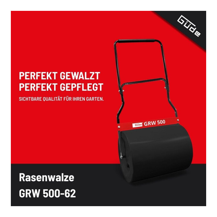 Güde Rouleau à gazon GRW 500-62 62 l corps métal ergonomique