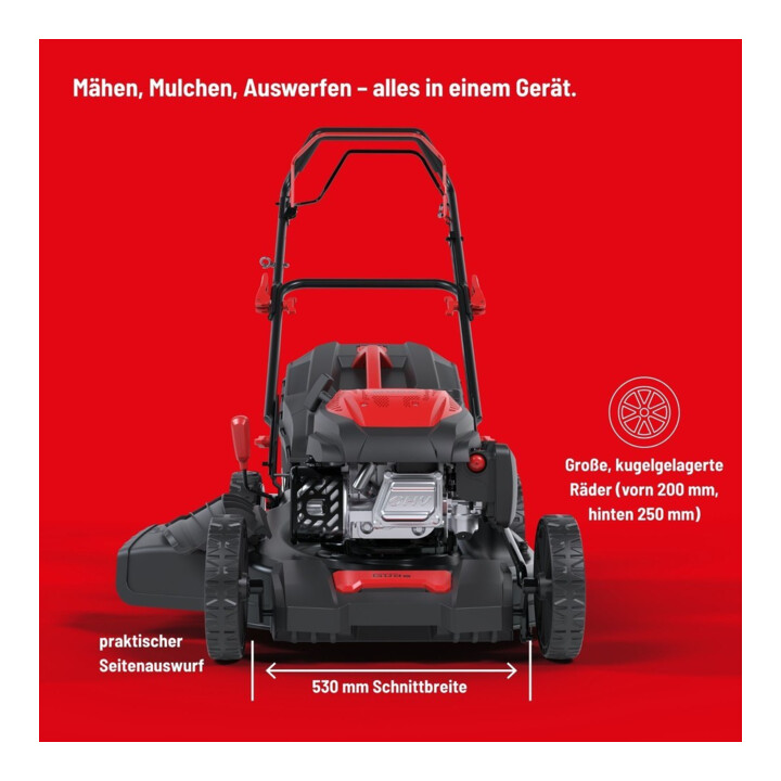 Güde Benzin-Rasenmäher BW 530-190 R 3,6 kW 53 cm Schnittbreite