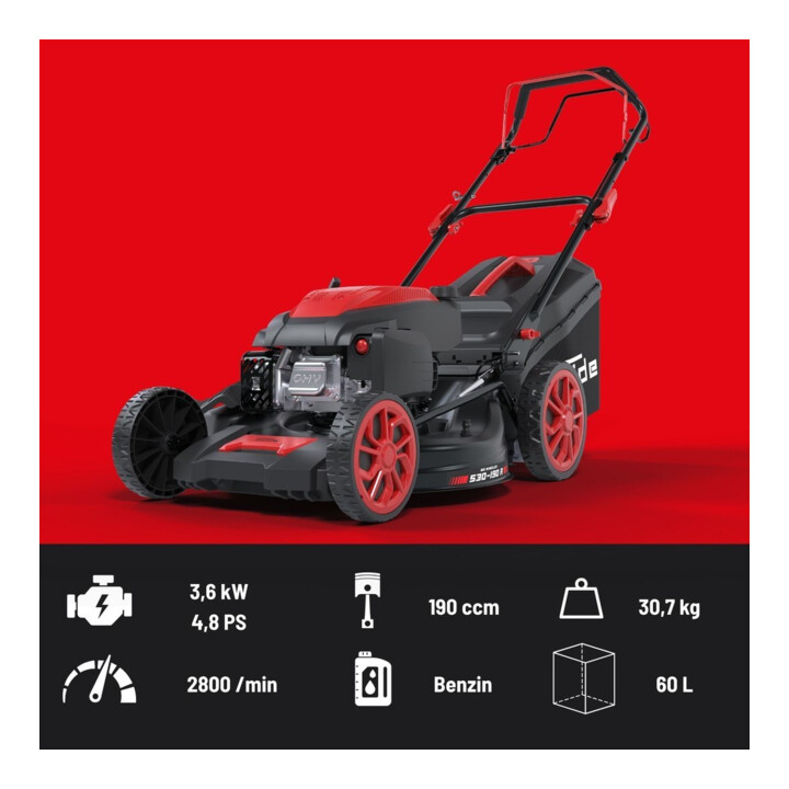 Güde Benzin-Rasenmäher BW 530-190 R 3,6 kW 53 cm Schnittbreite