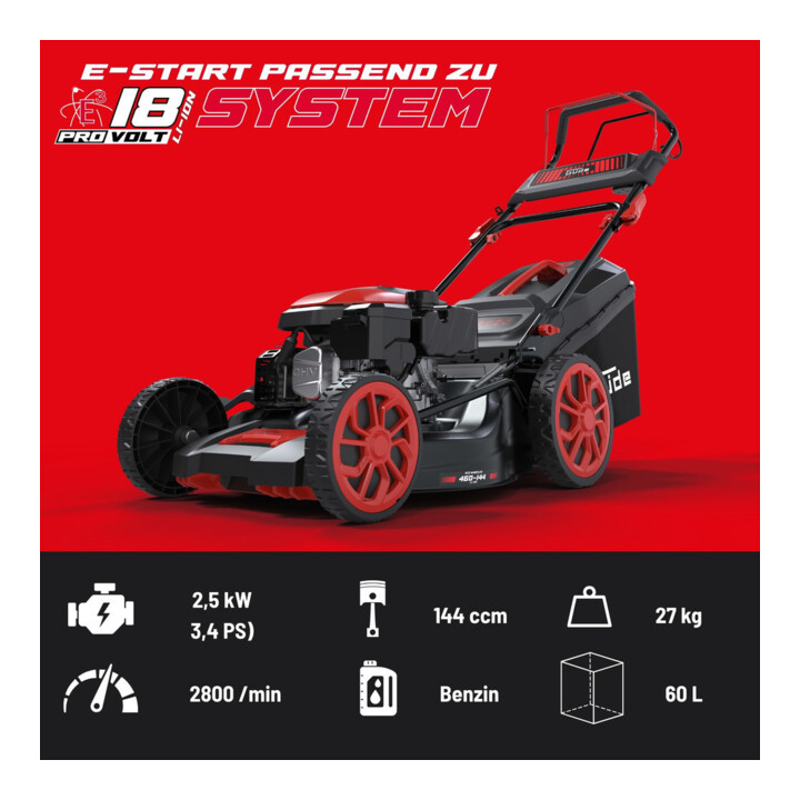 Güde Benzin-Rasenmäher Eco Wheeler EW 460-144 LI-ES 460mm 144cm³