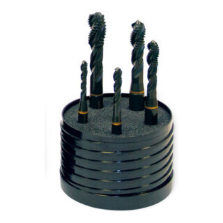 Gühring Maschinen-Gewindebohrer Set HSSE M5-M12 5 Teile Sackloch rechts
