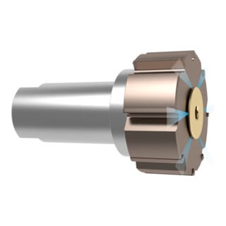 Gühring Maschinen-Reibahle HR 500 GT S 50mm H7 TiAlN-nanoA